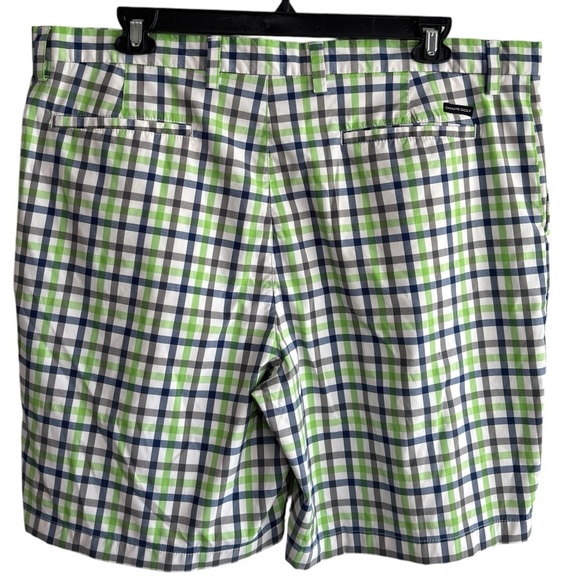 Chaps Golf 78 Bermuda Shorts Size 42 Plaid Multicolor Polyester Elastane Blend - Picture 2 of 14